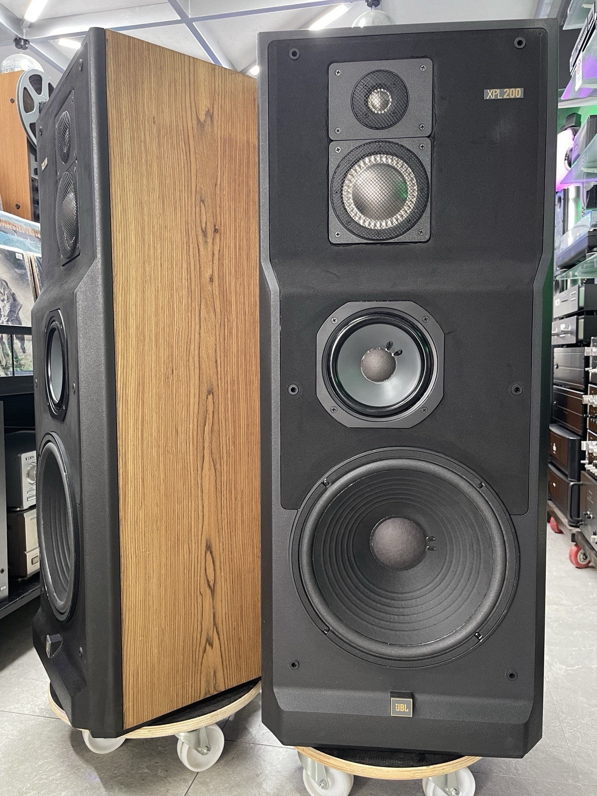 JBL XPL 200 LEGENDARY 4 Way Speakers 200 Watts RMS Vintage 1989 WORK Good Look