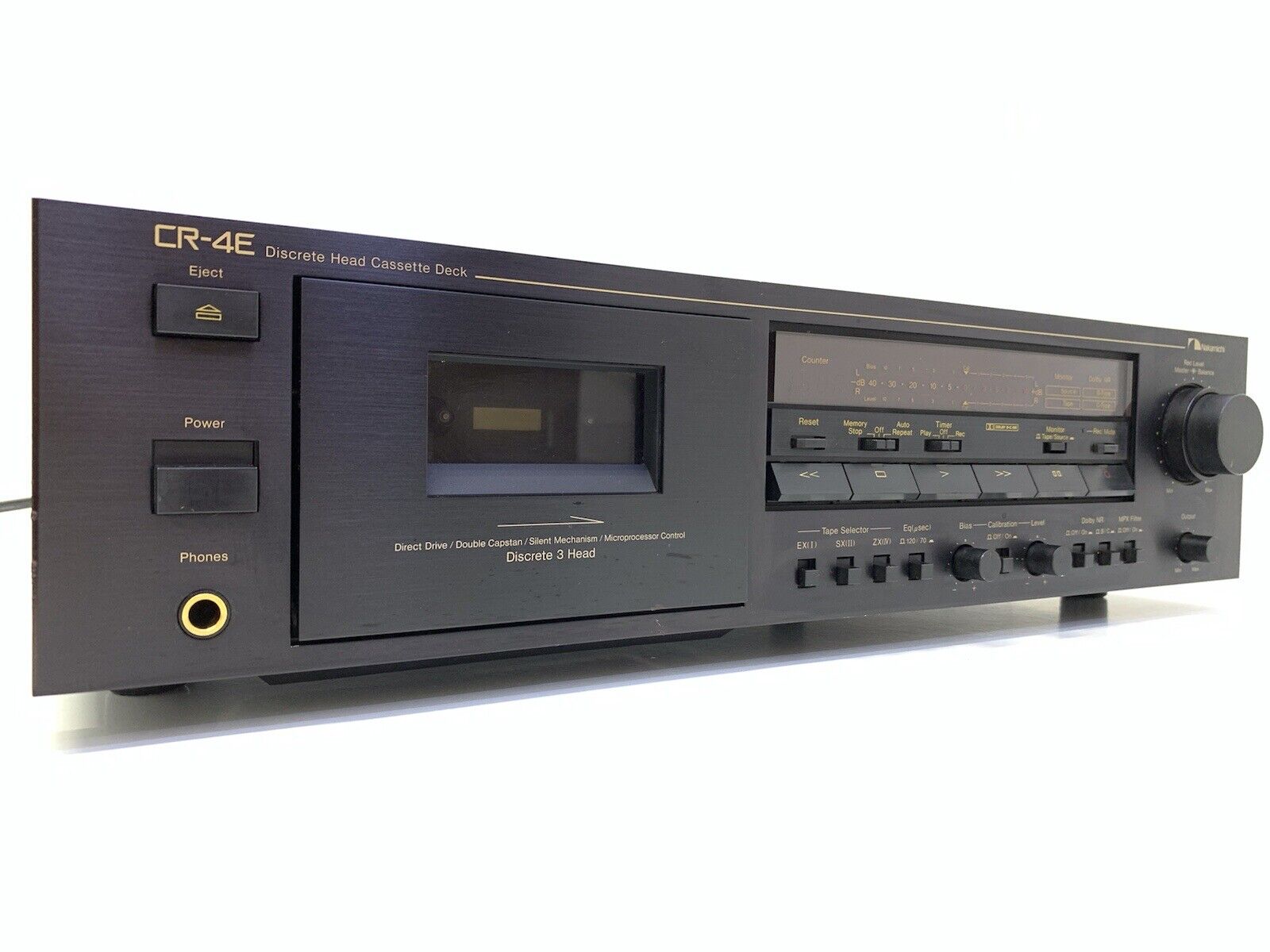 NAKAMICHI CR-4E 3 Head High End Cassette Tape Deck Vintage 1988