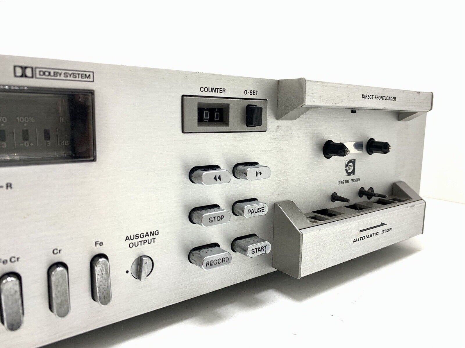 GRUNDIG CF 5000-2 Stereo Cassette Tape Deck 2 Head Vintage 1980 WORK Good Look
