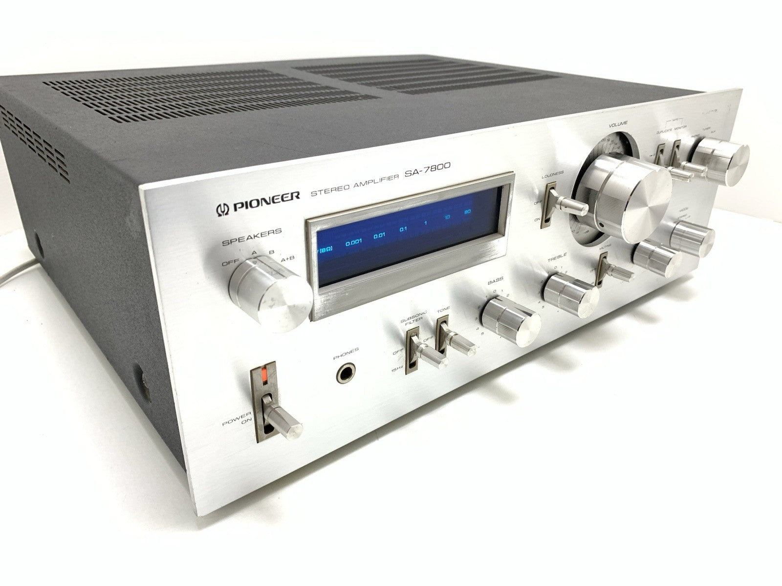 PIONEER SA-7800 Stereo Amplifier 65+65W RMS Vintage 1979 Blue LINE Work GoodLook