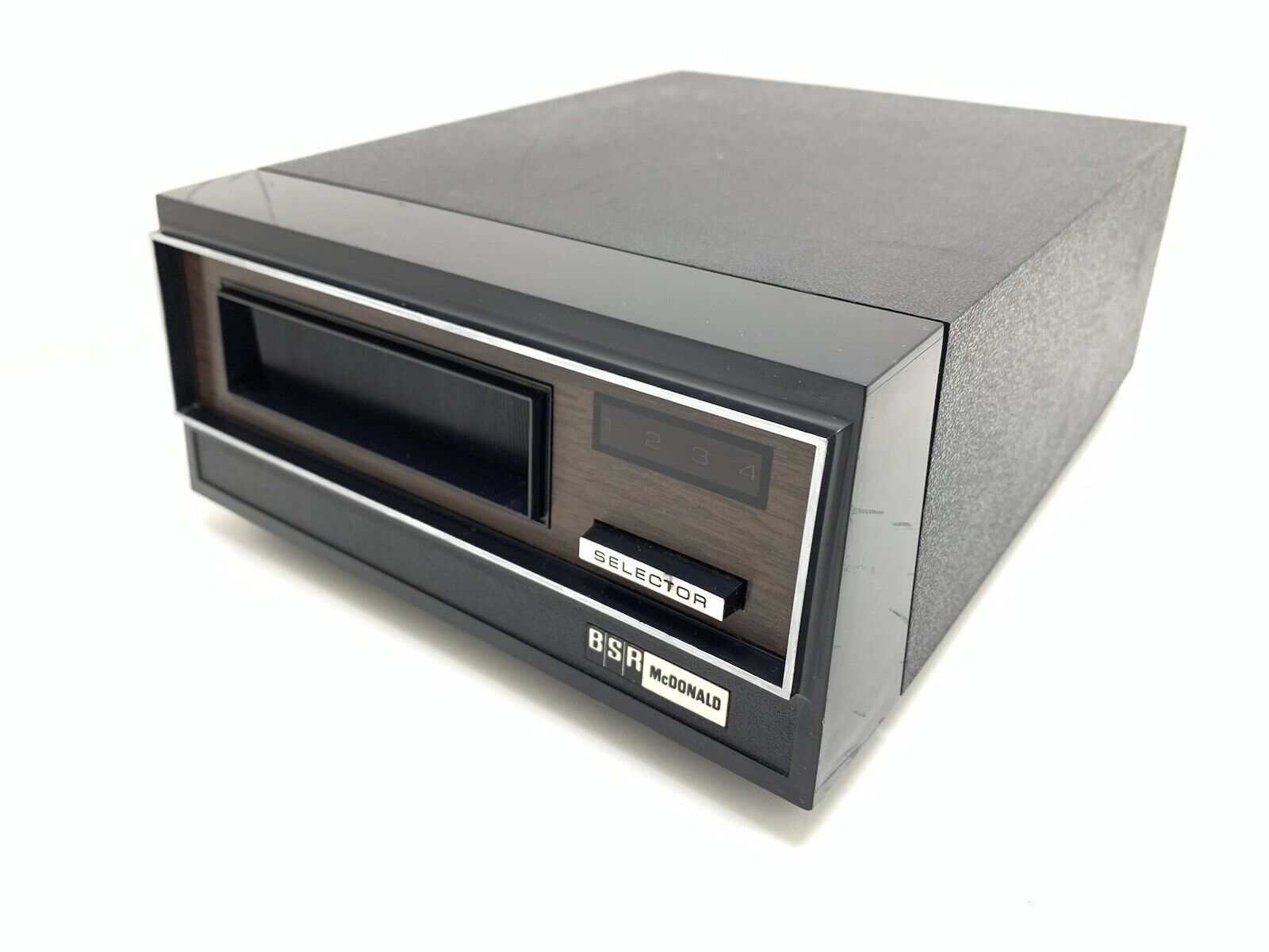 BSR McDONALD TD 8S Stereo 8-Track Playback Deck Vintage Working 220 V Good Look