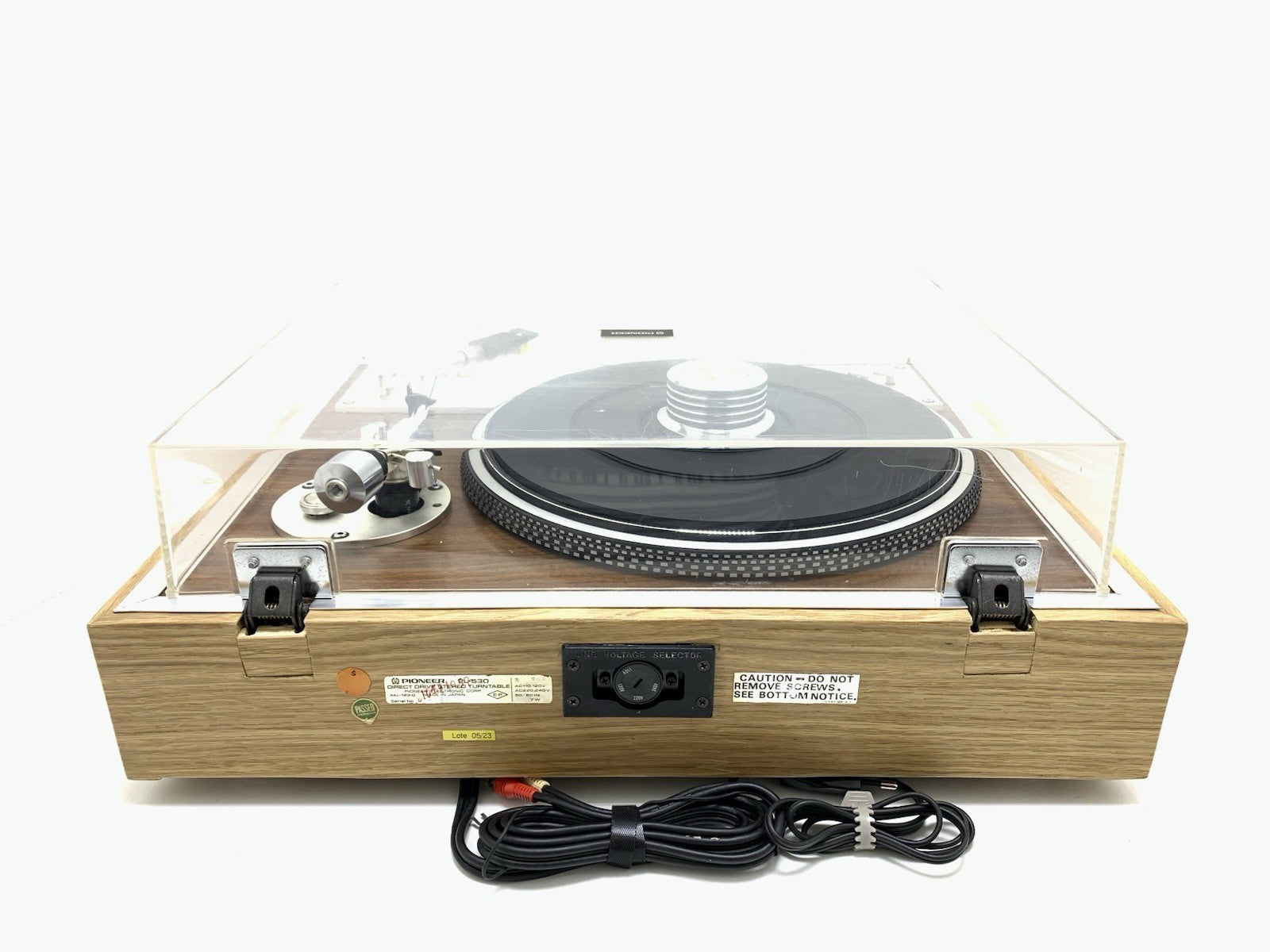 PIONEER PL 530 Turntable Direct Drive Full Automatic Vintage 1976 WORK Good Look