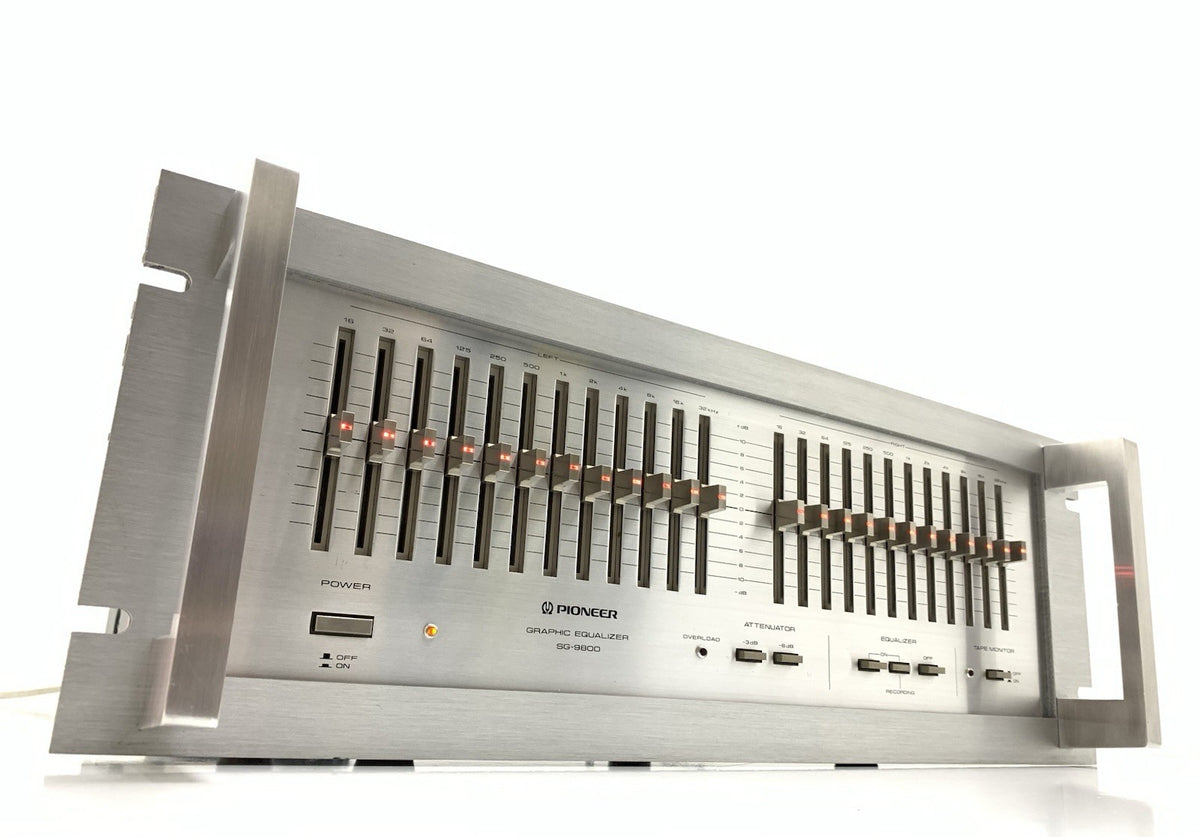PIONEER SG 9800 Graphic Equalizer With Handles NEW RED LED Vintage WORK GoodLOOK