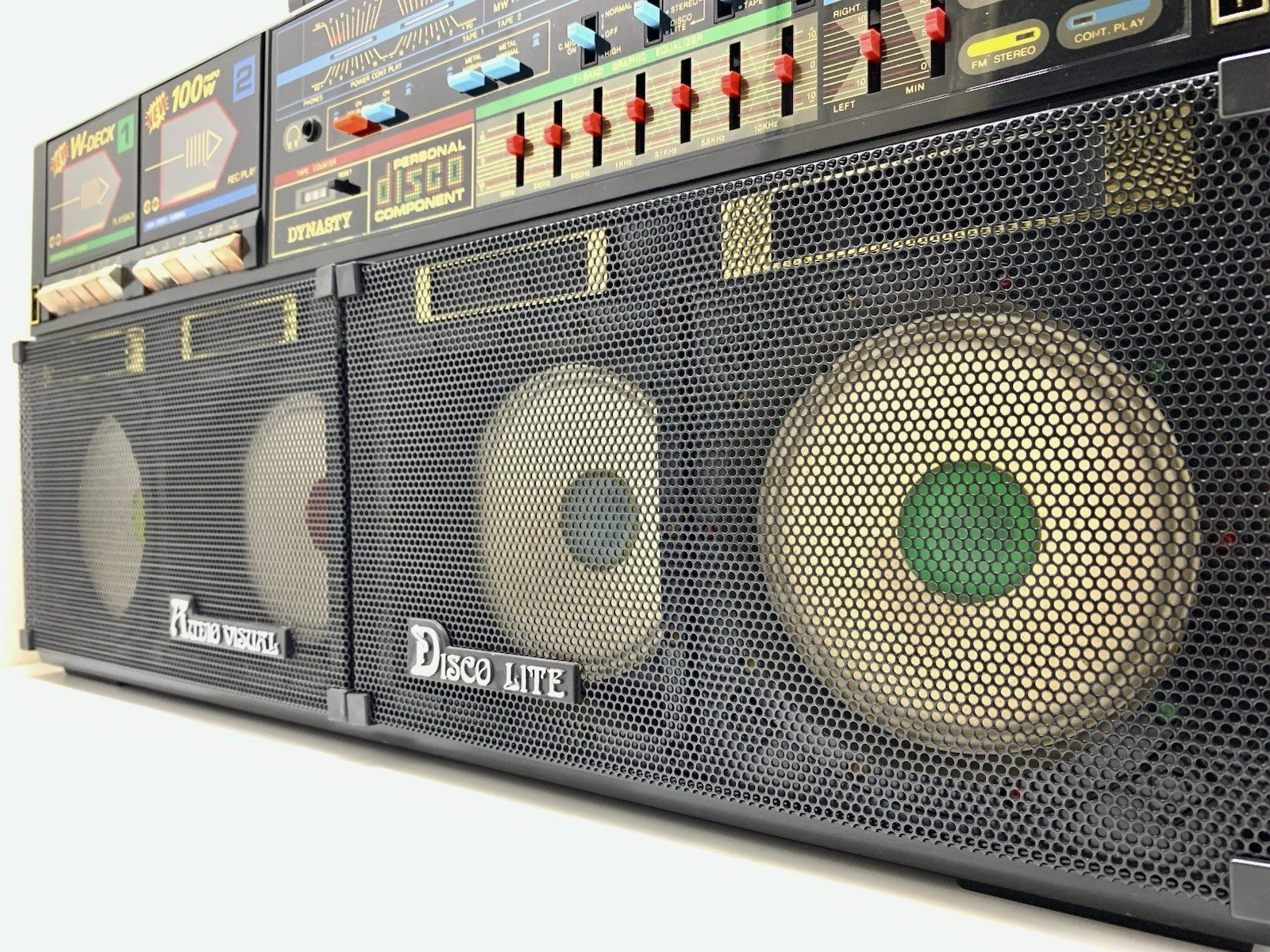 DYNASTY ES555 BOOMBOX Ghettoblaster MADONNA Radio Cassette Stereo WORK Good Look