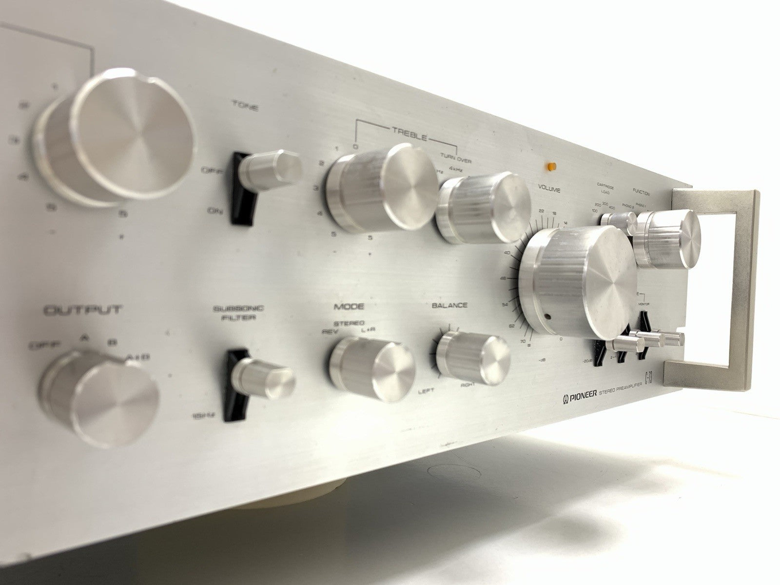 PIONEER C 73 SPEC Stereo Pre Amplifier Vintage 1980 Work Refurbished Good Look