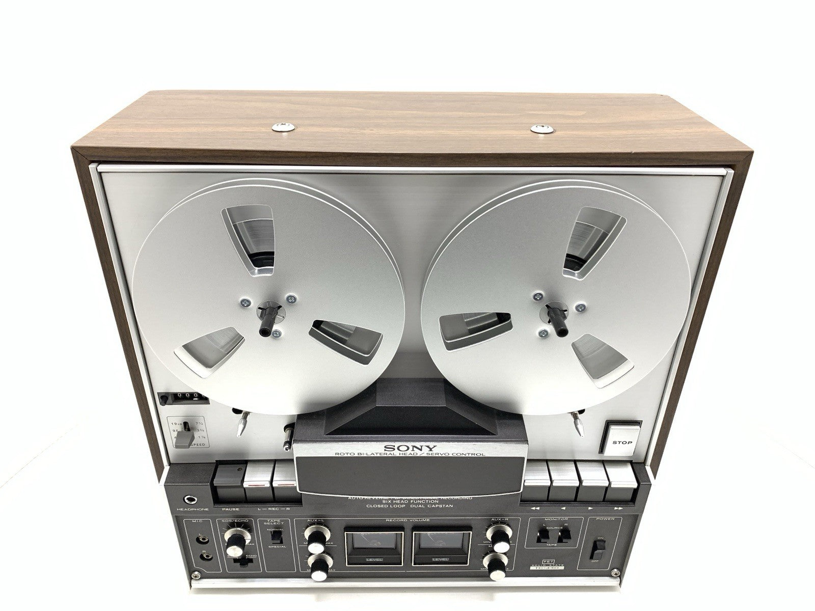 SONY TC 440 Open Reel 4 Track 7" Tape 3 Head Auto Reverse Vintage WORK Good Look