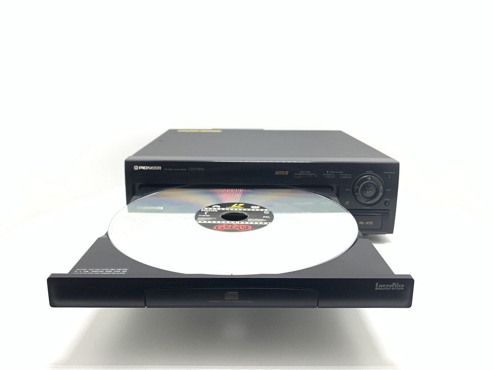 PIONEER CLD D515 CD LD Laser Disc Player 2 SIDEs Vintage PAL NTSC Work Good Look