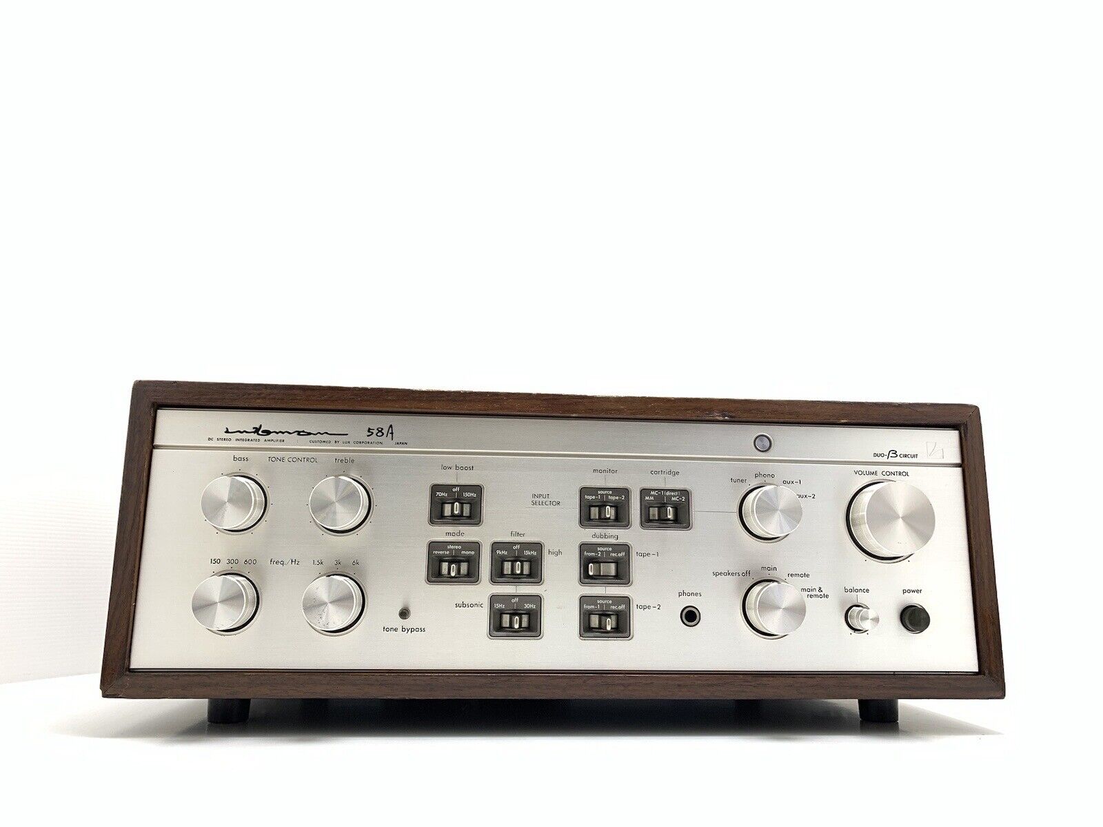 LUXMAN L 58A Stereo Integrated Amplifier 2X 100W RMS Vintage 1980 WORK Good Look