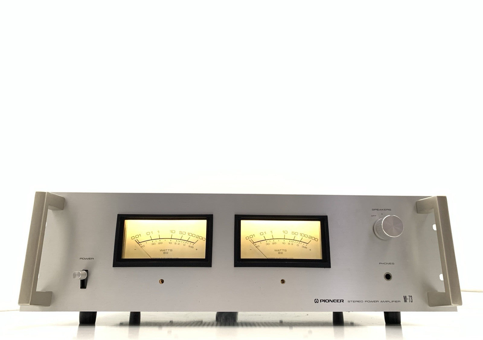 PIONEER M 73 SPEC Stereo Power Amplifier  85+85W RMS Vintage 1980 Work Good Look