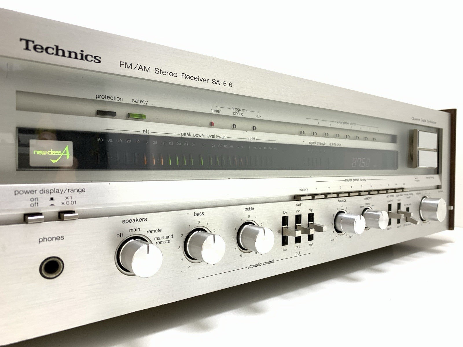 TECHNICS SA 616 AM/FM Stereo Receiver 2X80 Watts RMS Vintage 1980 WORK GOOD LOOK