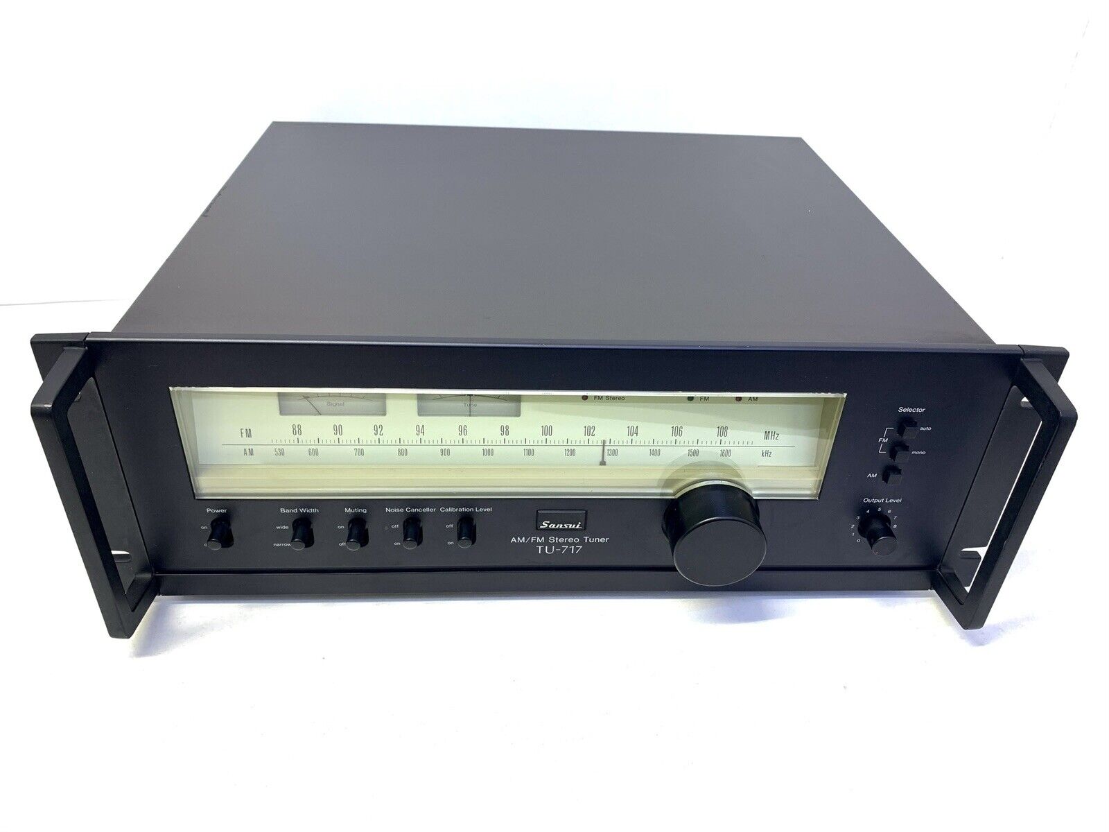 SANSUI TU-717 RACK AM/FM Stereo Tuner Vintage 1977 Hi End Working 100% Good Look