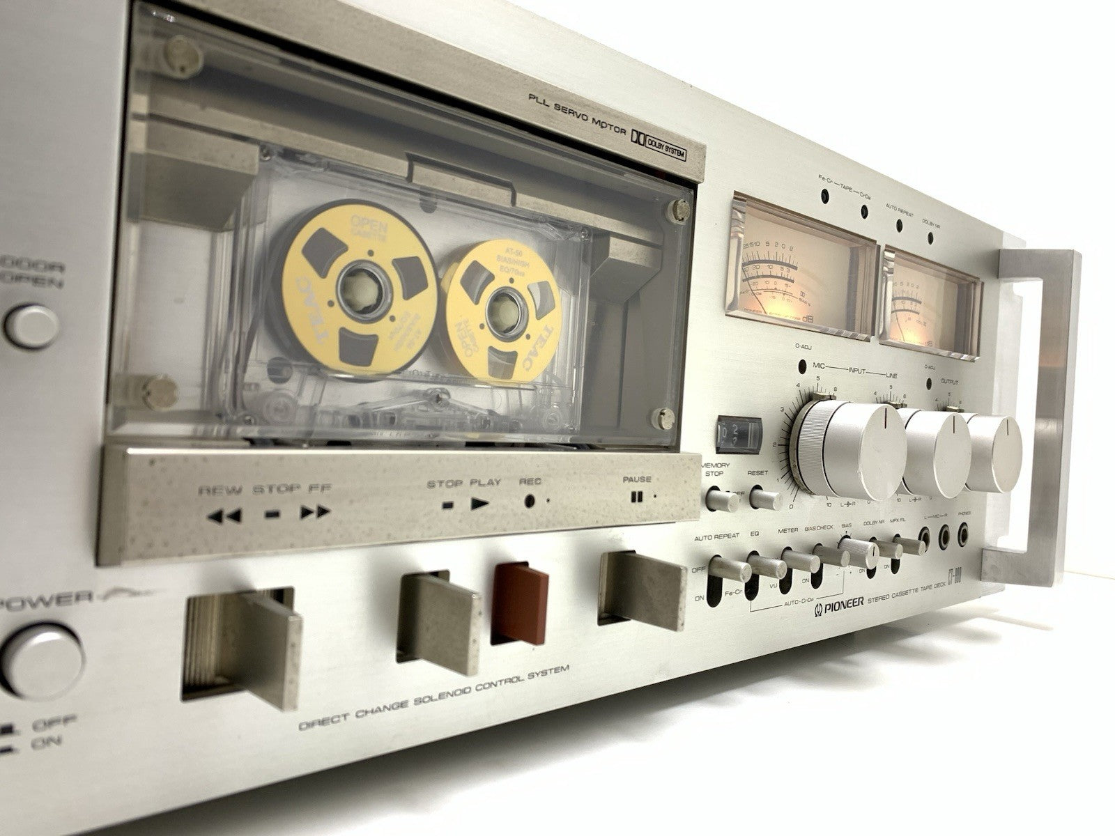 PIONEER CT 800 with handles Rack 19" Rare Stereo Tape Deck Vintage WORK GoodLook