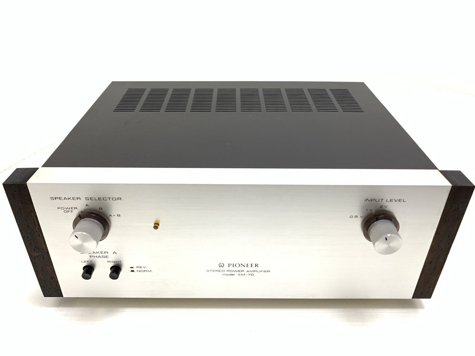 PIONEER SM-70 SM700 Stereo Power Amplifier 20+20W RMS Vintage 1969 WORK GoodLook