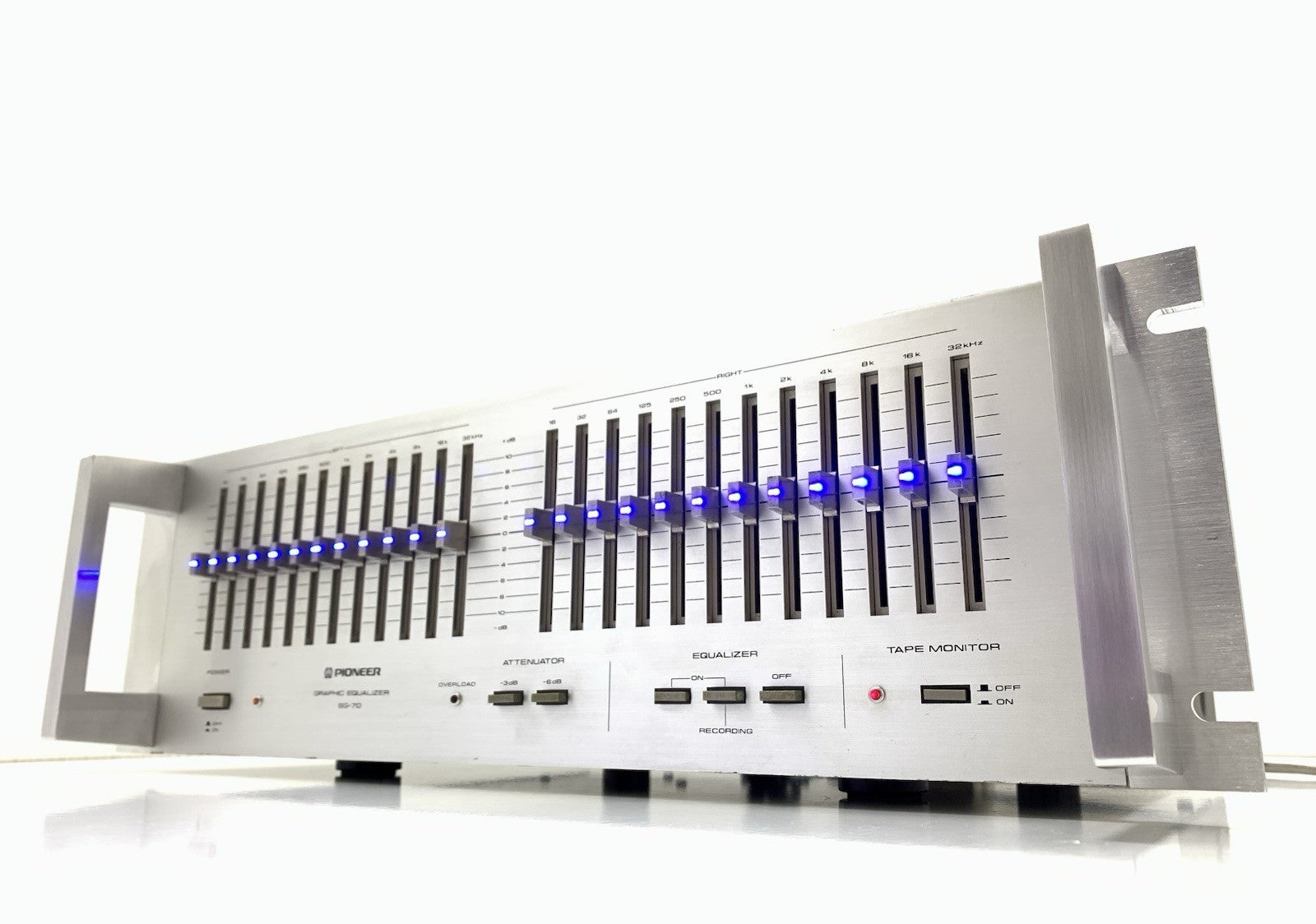 PIONEER SG 70/SG 9800 Graphic Equalizer BLUE LED Rack Handless 19" WORK GoodLook