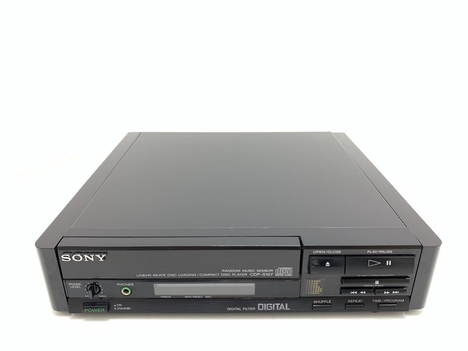 SONY CDP S107 CD Digital Compact Disc Player 20 Bits Vintage 1989 Work Good Look