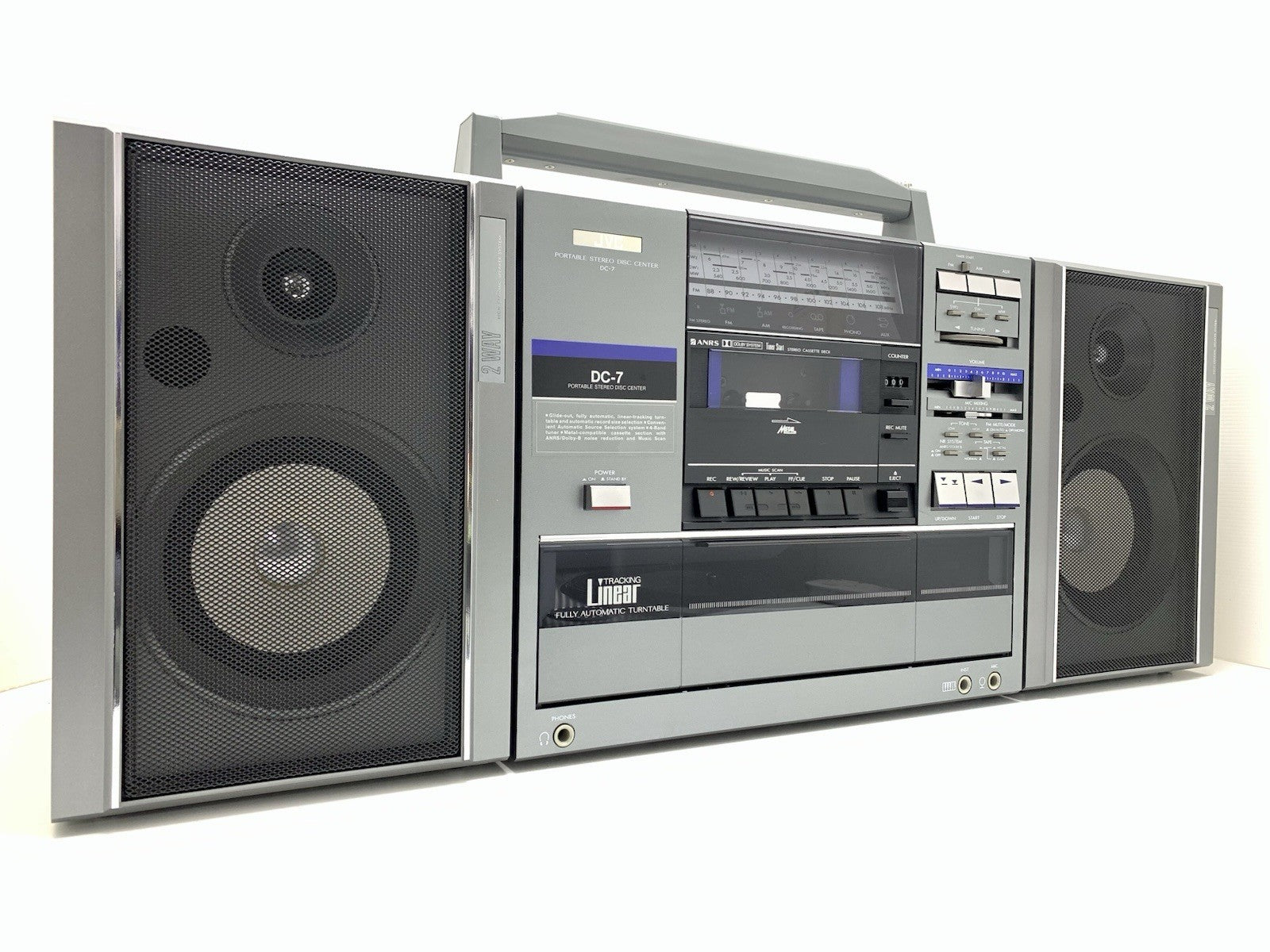 JVC DC7 BOOMBOX STEREO Radio Cassette Turntable Vintage OLD STOCK NEW NEVER USED