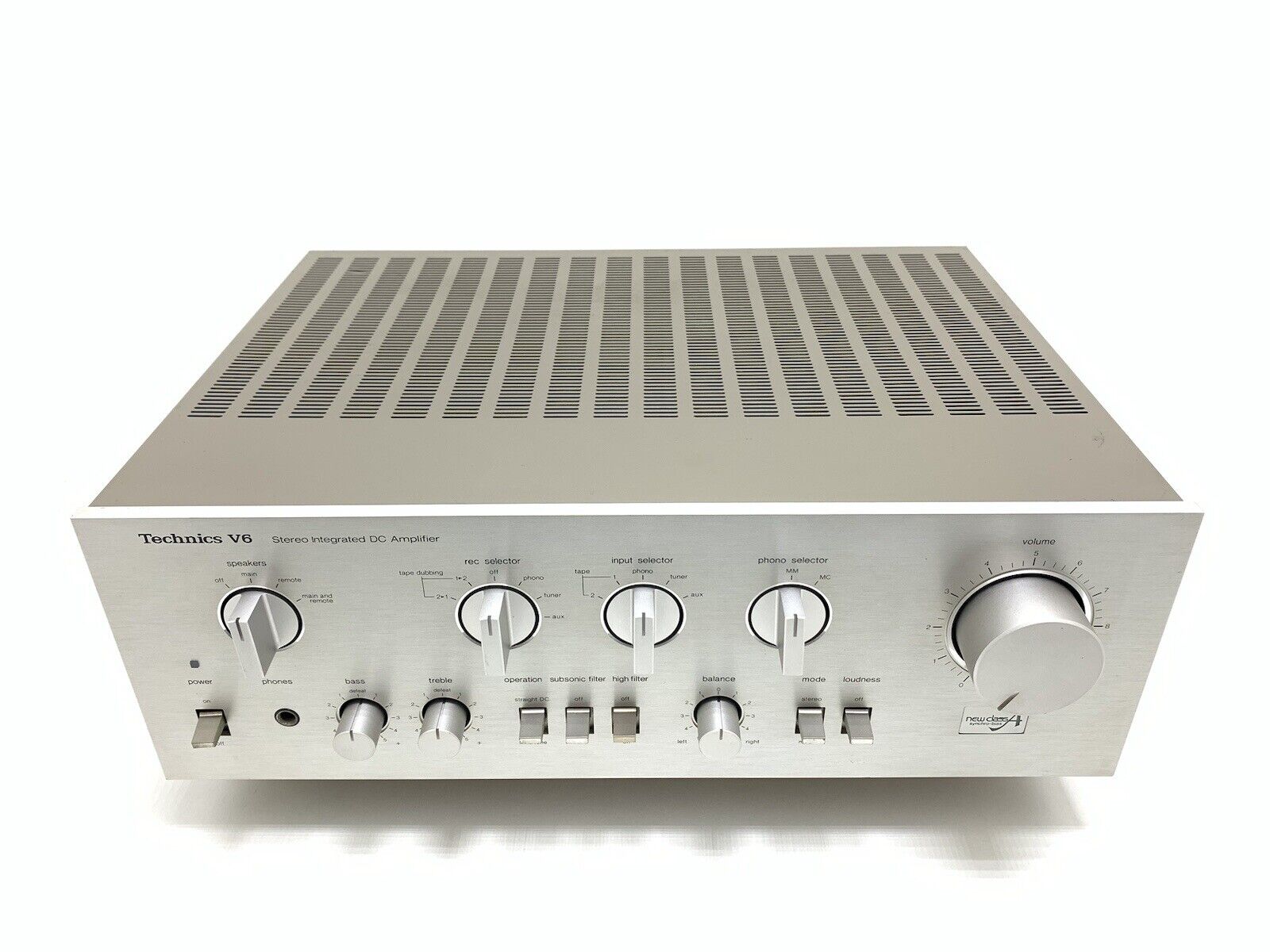 TECHNICS SU-V6 Stereo Integrated Amplifier 70+70WRMS Vintage 1980 Work GOOD LOOK