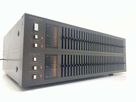 TECHNICS SH 8065 Stereo Graphic Equalizer 33 Bands Vintage 1983 Work Good Look
