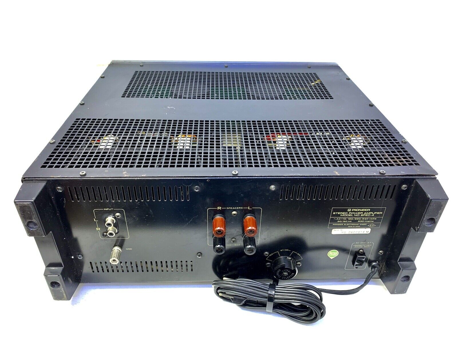 PIONEER SPEC 4 Stereo Power Amplifier Vintage 1977 Hi End 300Watts RMS Good Look