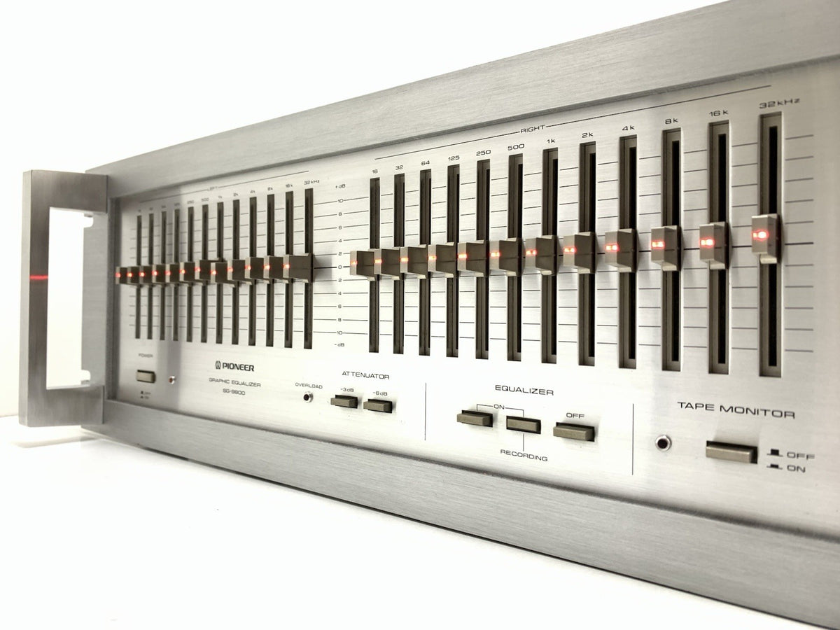 PIONEER SG 9800 Graphic Equalizer With Handles NEW RED LED Vintage WORK GoodLOOK