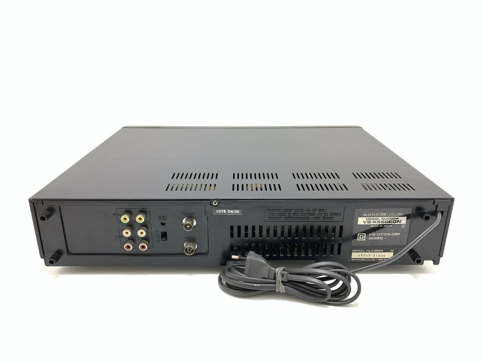 AKAI VS-X560 Video VHS Hi Fi Stereo 6 Head MULTI PAL NTSC SECAN WORK Good Look