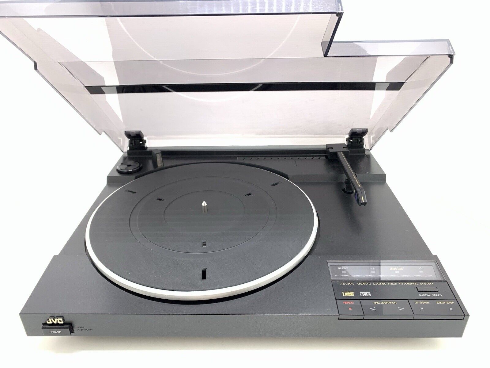 JVC AL L20R Drive Drive Linear Track Turntable  Vintage 1980 WORK Good Look