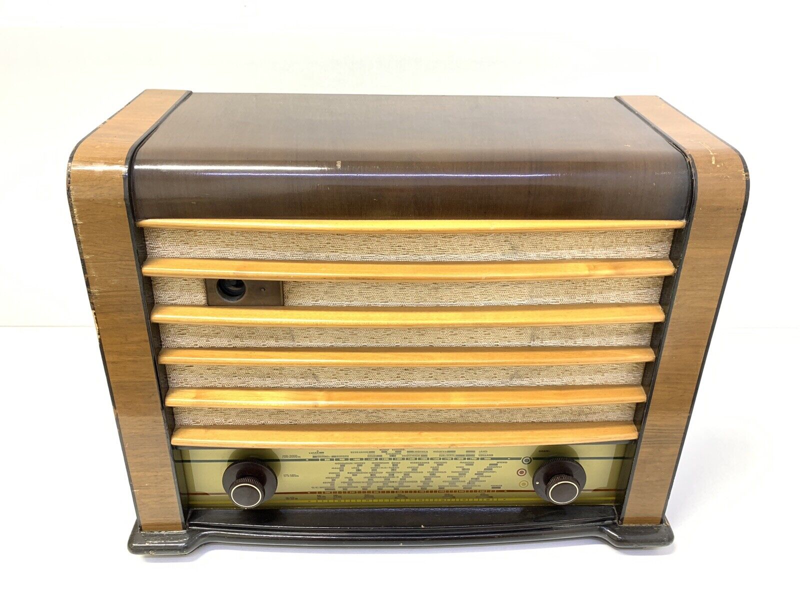 Radio PHILIPS S195A Original Vaccum Tube Vintage 1947 Working PERFECT Like New