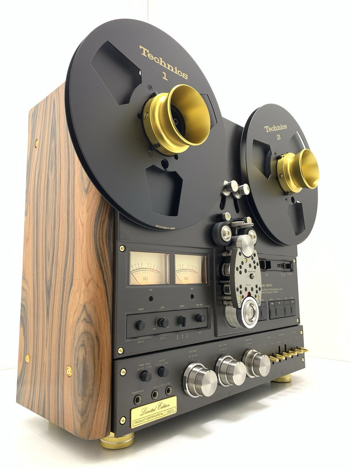TECHNICS RS 1500U Limited Edition 24K Gold Rosewood Reel to Reel Exclusive TAPE