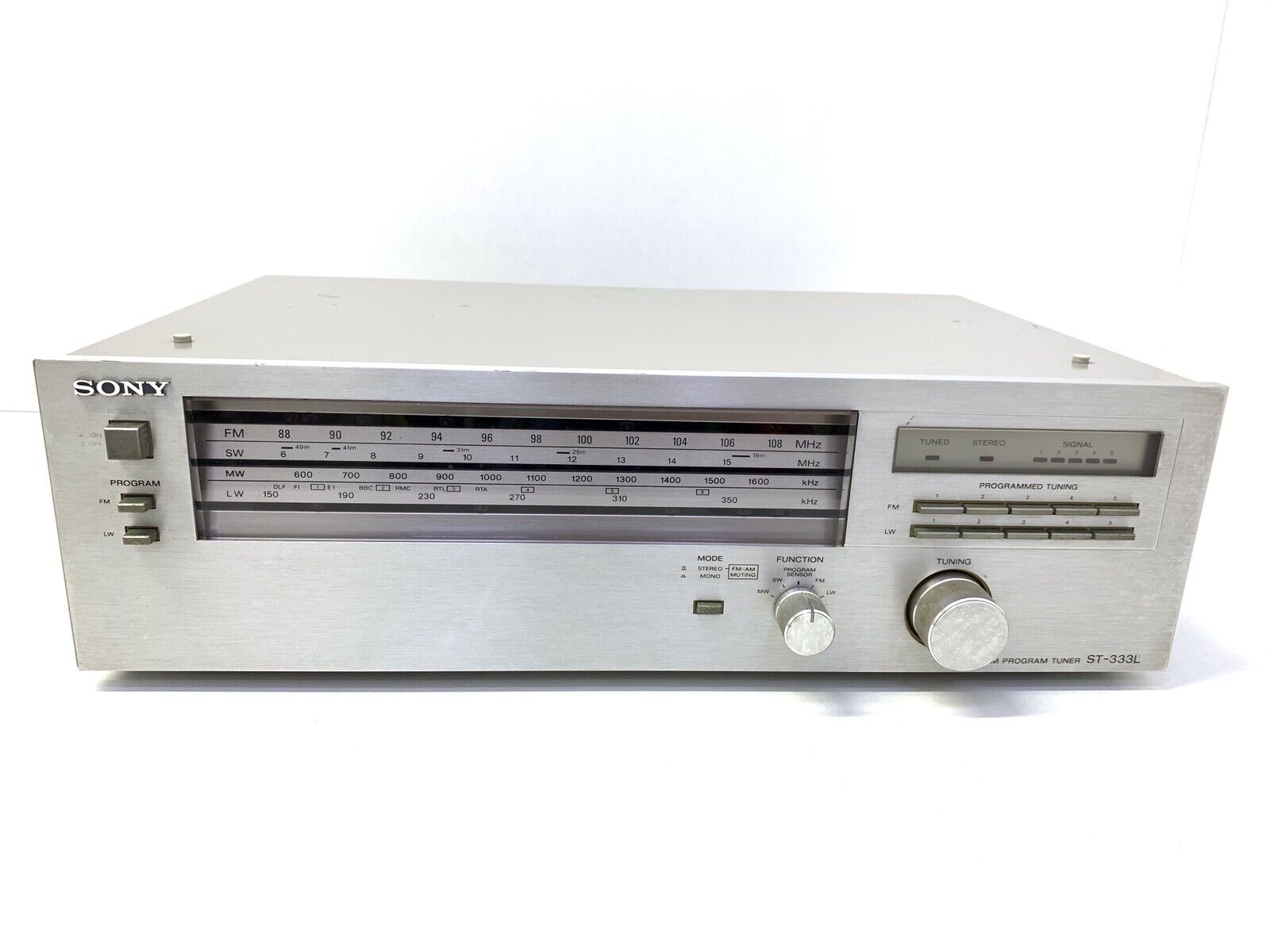 SONY ST-333L FM Stereo Program Tuner Vintage 1979 Hi End Refurbished Good Look