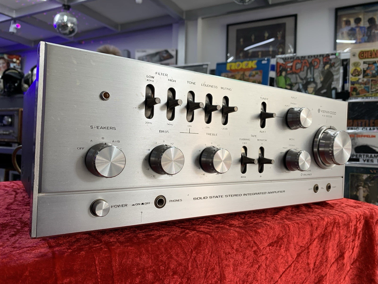 KENWOOD KA 6006 Integrated Stereo Amplifier 2X48 Watts RMS Vintage 1974 GoodLook
