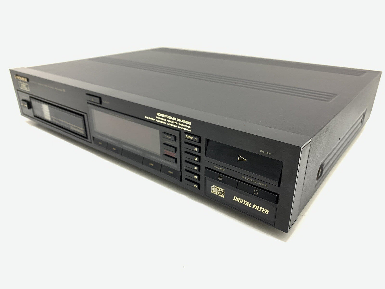 PIONEER Pd M40 CD Compact 6 Disc Multi Player Hi Fi Vintage 1987 Work Good Look