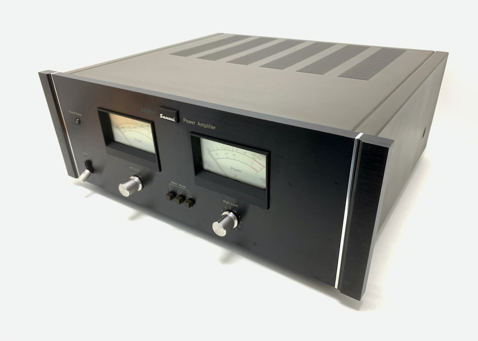 Sansui BA-2000 Stereo Power Amplifier 220 Wrms Vintage 1977 Hi Fi Work Good Look