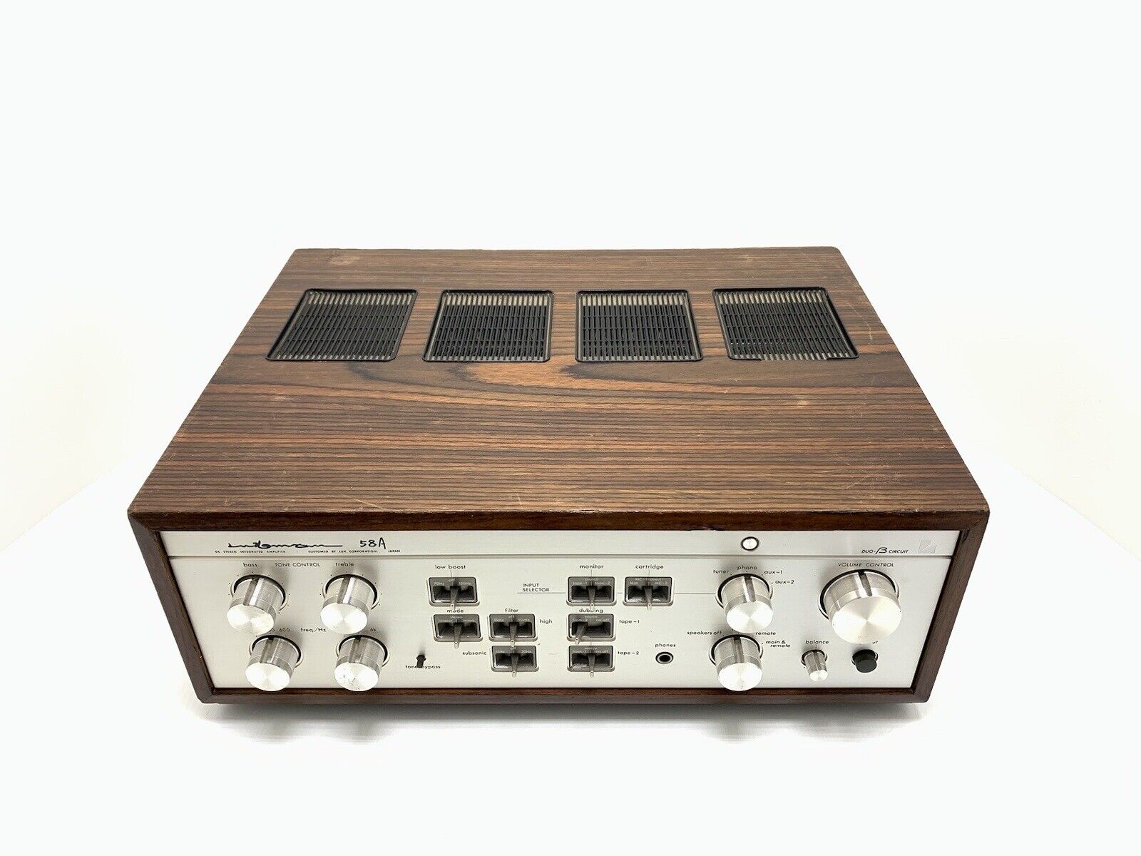 LUXMAN L 58A Stereo Integrated Amplifier 2X 100W RMS Vintage 1980 WORK Good Look