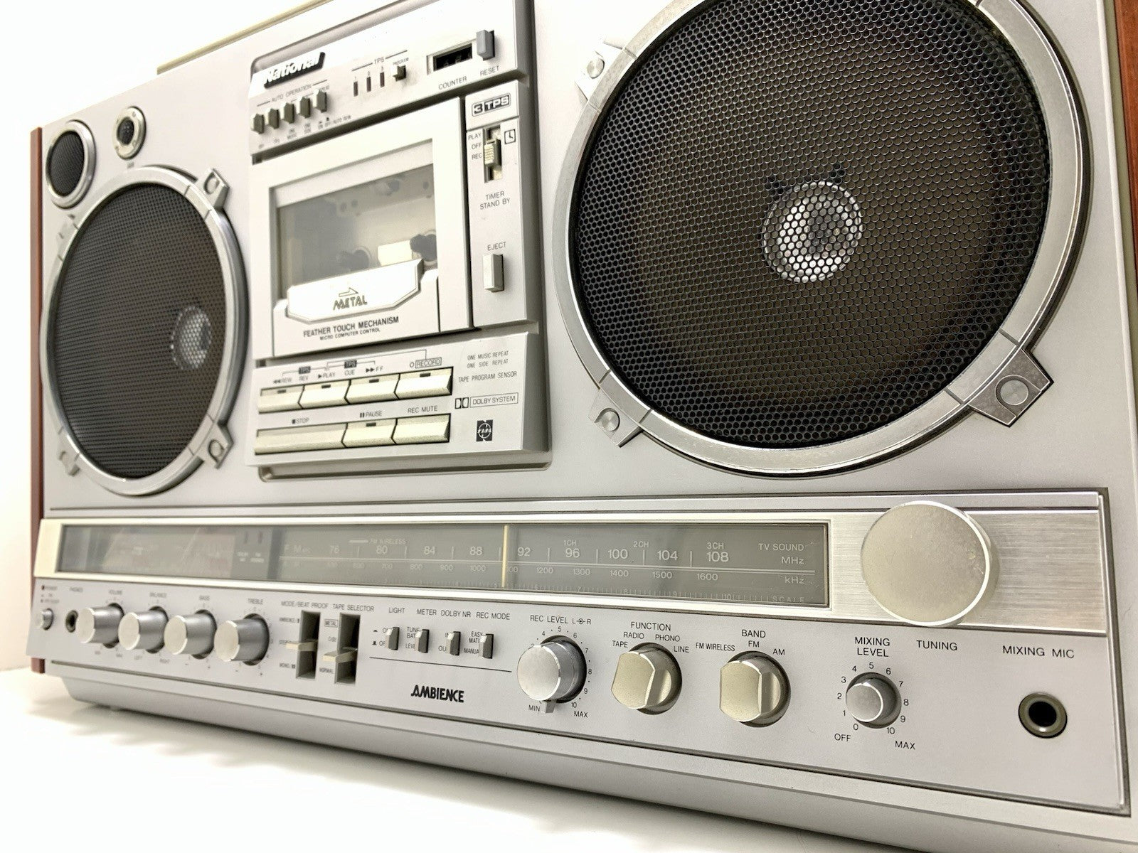 NATIONAL PANASONIC RX 7000 BOOMBOX STEREO Radio Cassette Vintage Work Good Look