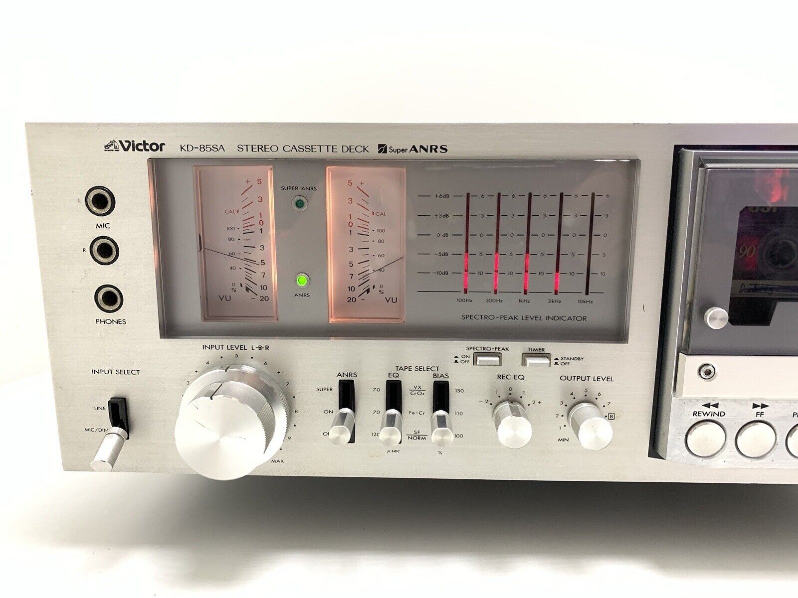 JVC VICTOR KD-85 SA Hi End Stereo Cassette TAPE Deck Vintage 1978 WORK Good Look