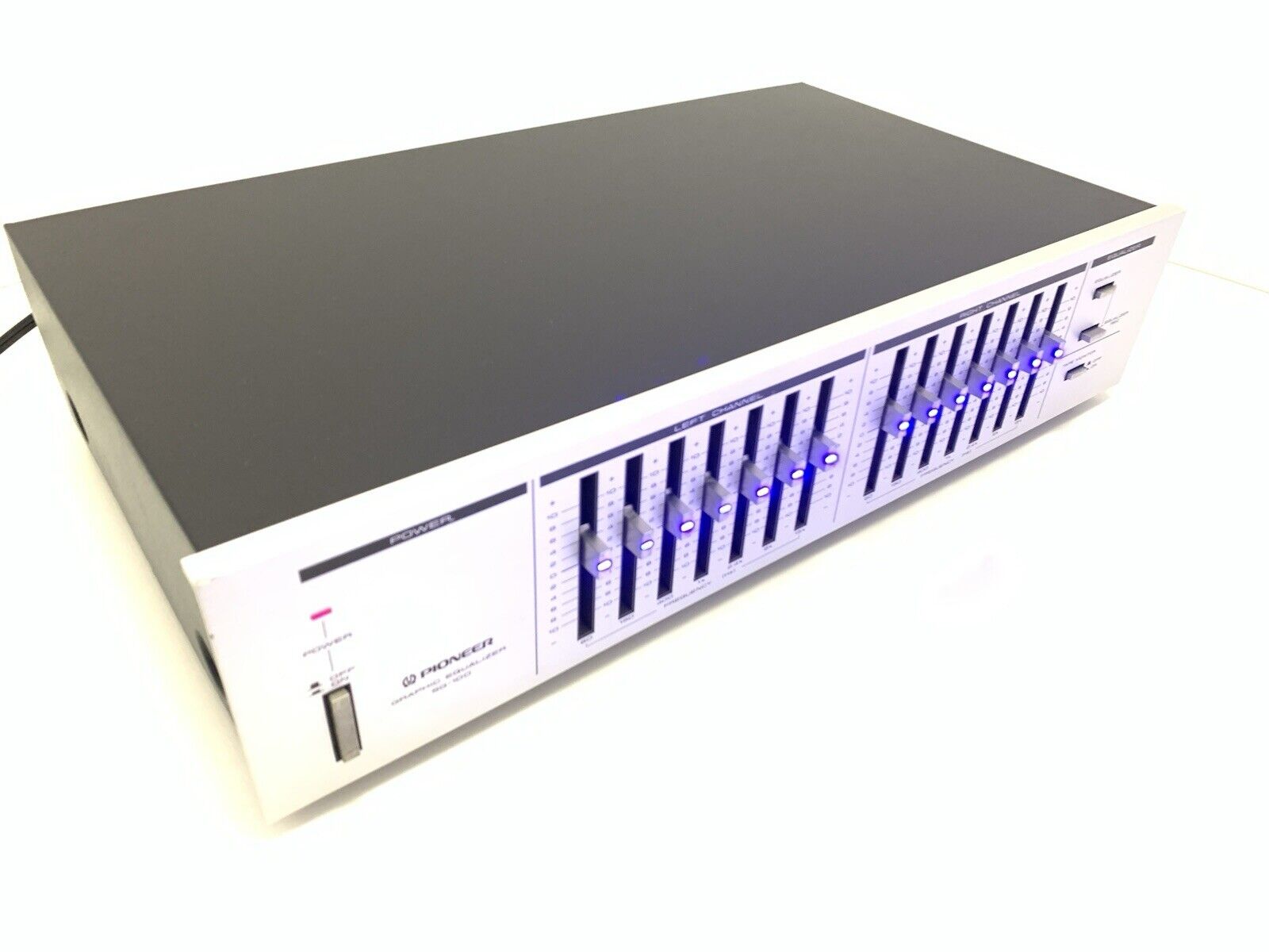 PIONEER SG 100 Graphic Equalizer BLUE LINE Vintage 1983 Hi End Working Good Look