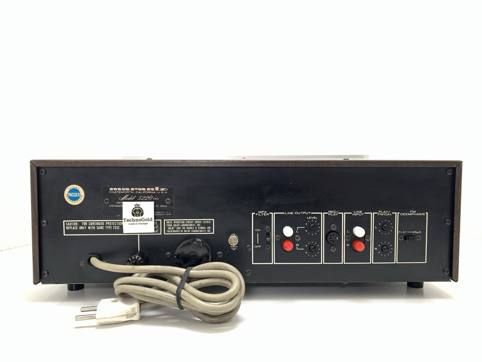 MARANTZ 5220 Stereo Cassette Tape Deck 2 Head Vintage 1977 Hi End WORK Good Look