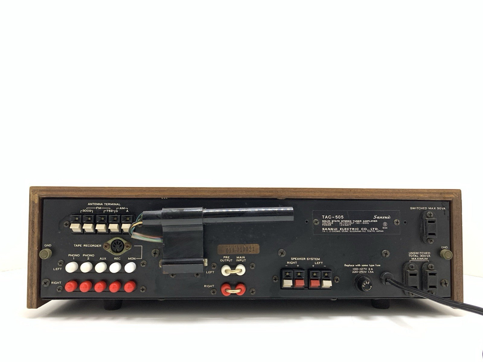 SANSUI TAC 505 Integrated Stereo Receiver 20+20 WRMS Vintage 1970