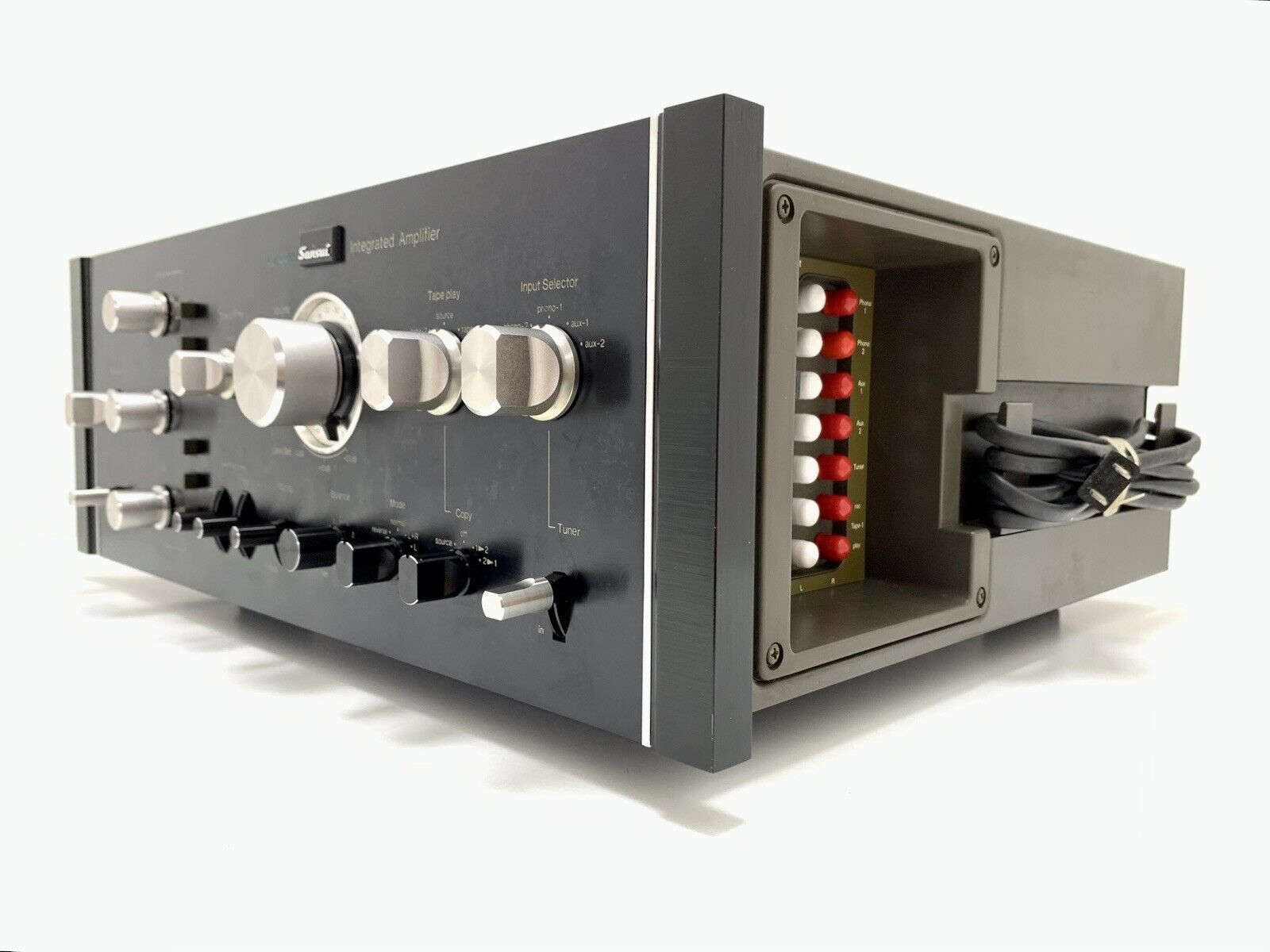 SANSUI AU-9900 Stereo Amplifier 80+80 Watts RMS + Original BOX Vintage GOOD LOOK