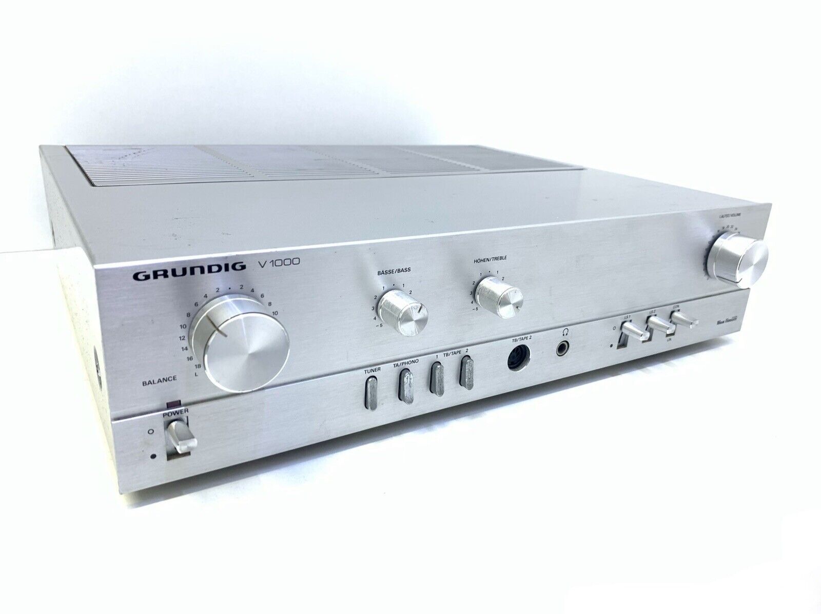 GRUNDIG V-1000 Stereo Amplifier 35+35 Watts RMS Vintage 1980 WORK 100% Good Look
