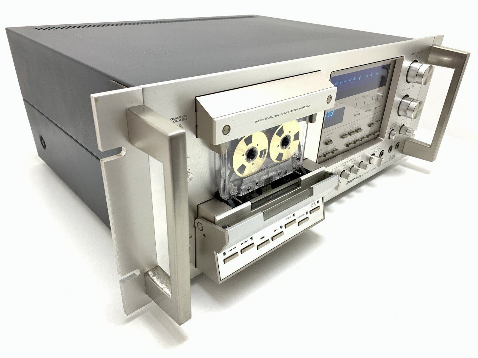 PIONEER CT F1250 RACK 3 Head Stereo Tape Deck BLUE LINE Vintage WORK Good Look
