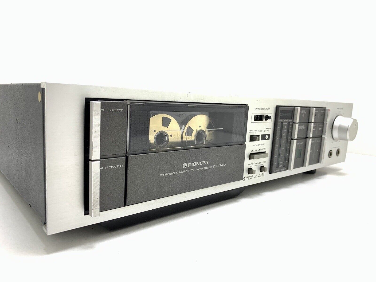 PIONEER CT-740 Stereo Cassette Tape Deck 2 Head Vintage 1983 WORK Good Look
