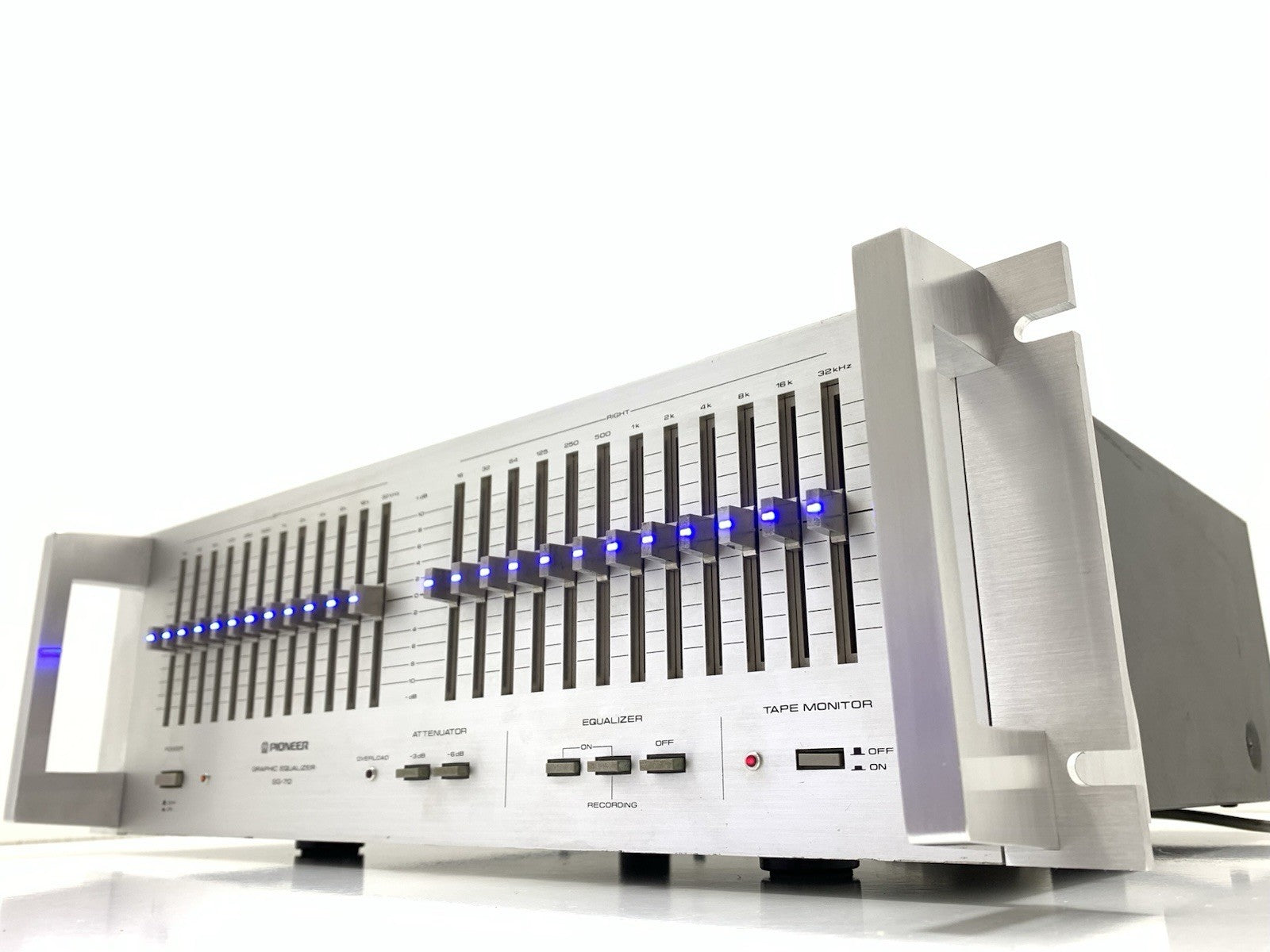 PIONEER SG 70/SG 9800 Graphic Equalizer BLUE LED Rack Handless 19" WORK GoodLook