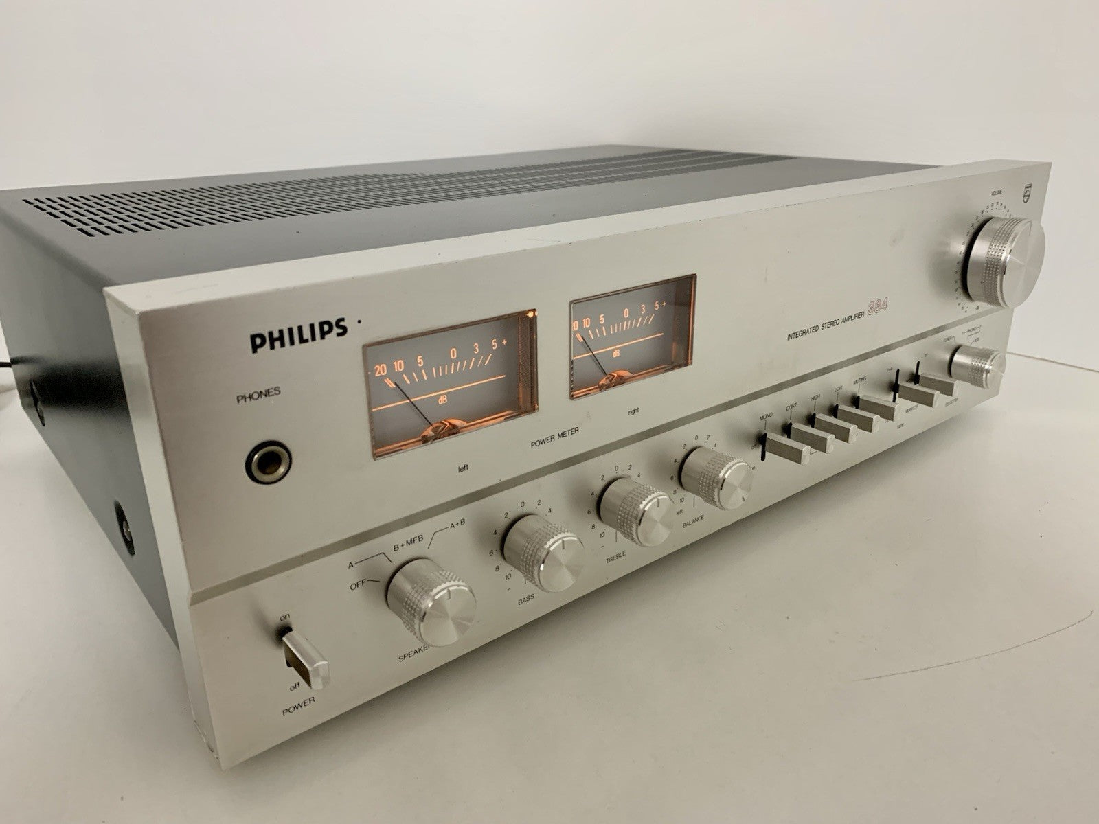 PHILIPS AH 384 Stereo Amplifier 2X 40Watts RMS Vintage 1978 Hi Fi WORK GOOD LOOK