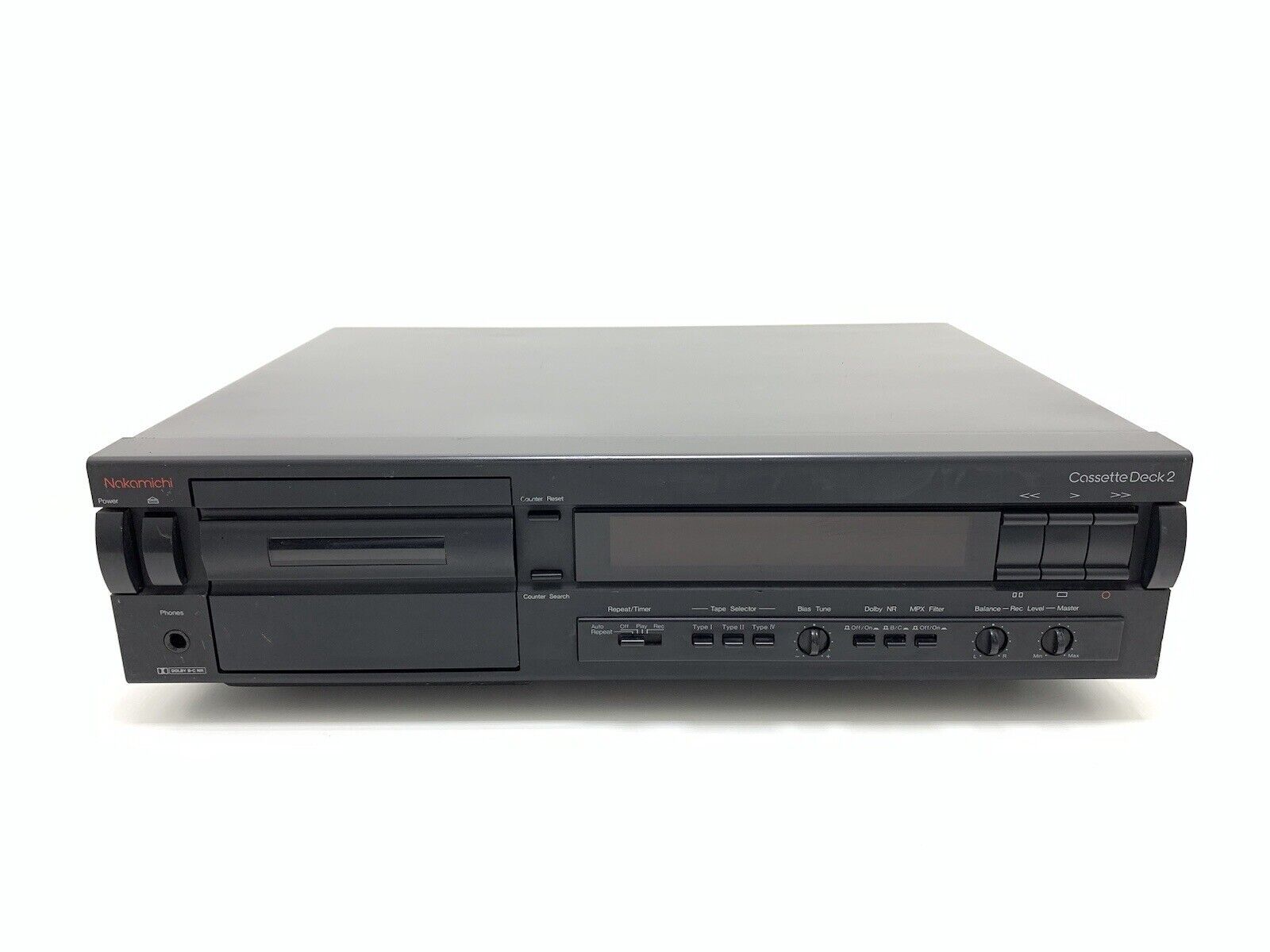 NAKAMICHI Cassette Deck 2 Tape Deck 2 Head High End Vintage 1990 WORK Good Look