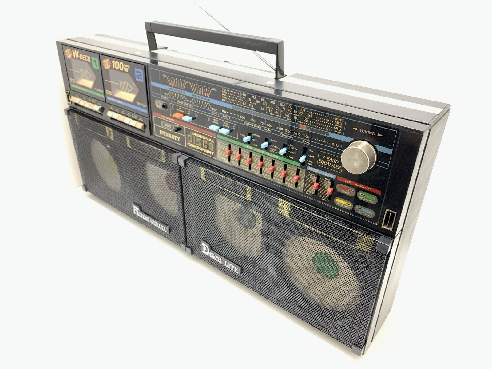 DYNASTY ES555 BOOMBOX Ghettoblaster MADONNA Radio Cassette Stereo WORK Good Look