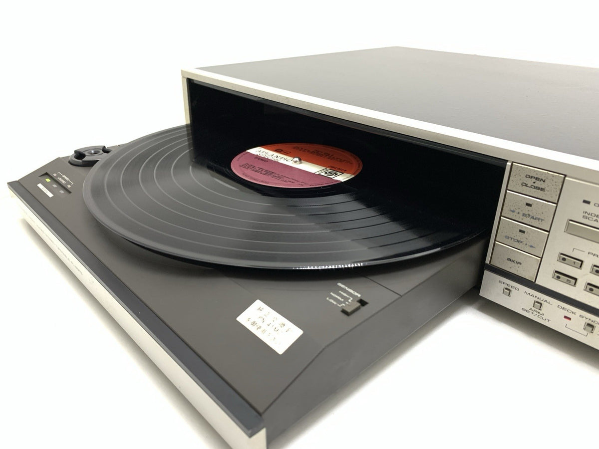 Pioneer PL-88FS Front Loading Direct Drive Turntable Serviced Vintage Good Look