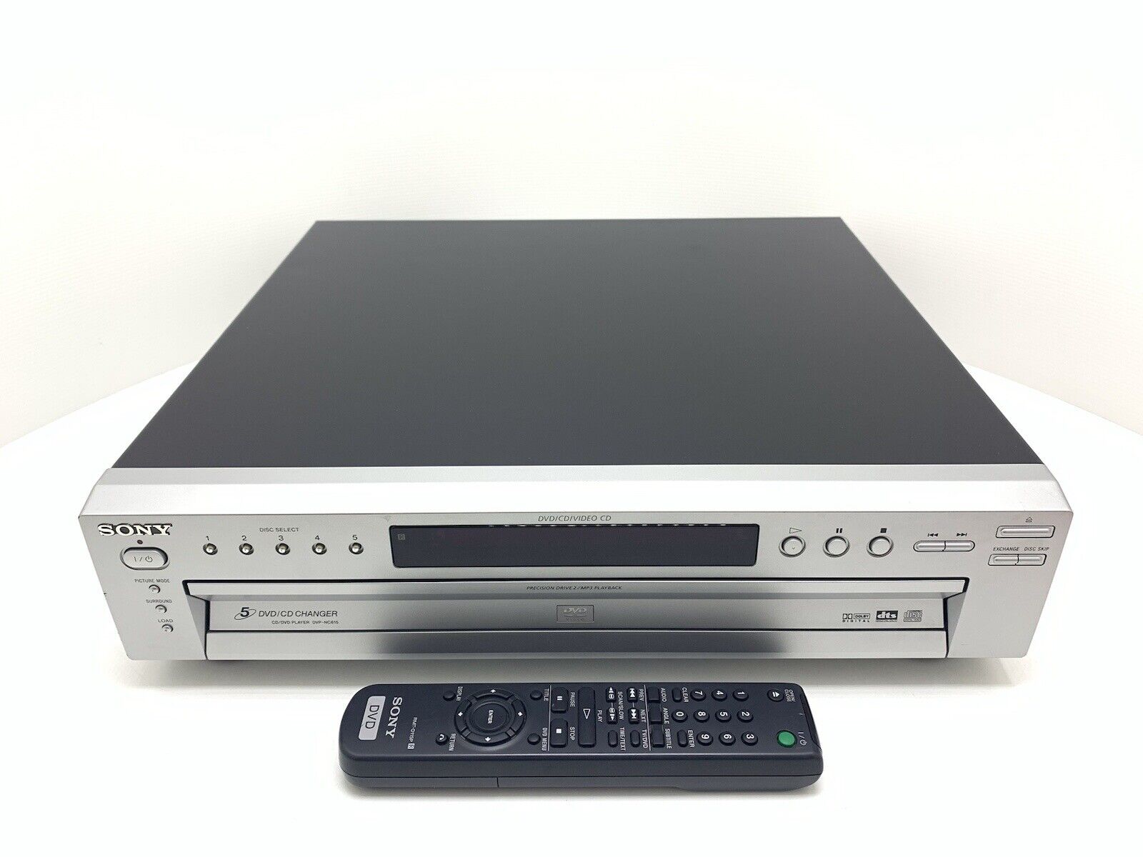 SONY DVP-NC615 DVD CD Carousel Compact Disc + Remote Vintage 2002 WORK Good Look