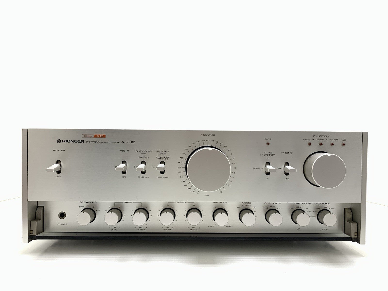 PIONEER A 0012/ A 27 Stereo Amplifier 120+120 W RMS Vintage 1978 WORK Good Look