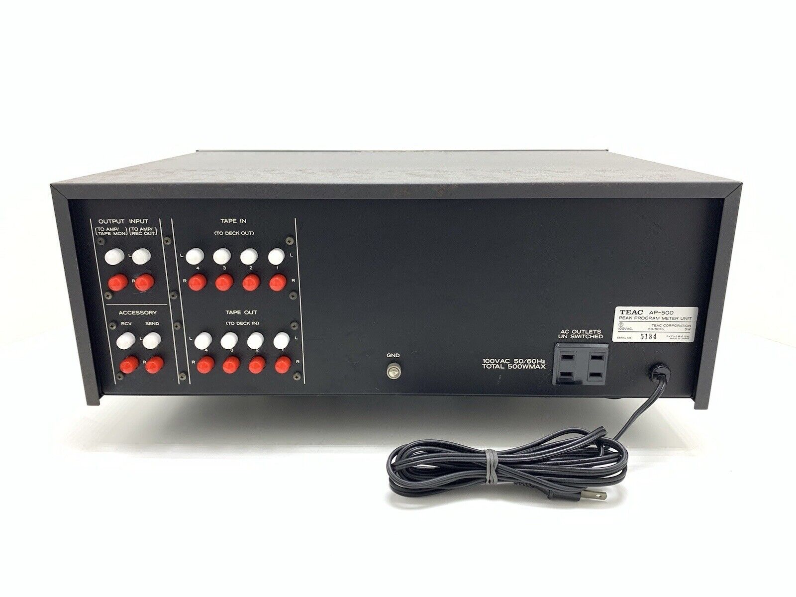 TEAC AP-500 Very RARE Peak Program Meter Unit Vintage 1977 Manual WORK Like New
